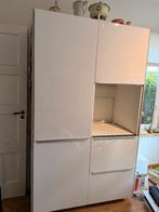 Ikea METOD hoge kast keuken (oven - koelkast), Ophalen, Wit, 150 tot 200 cm, Zo goed als nieuw