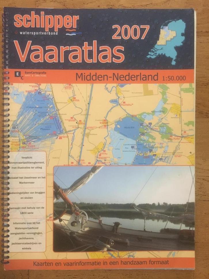 vaaratlas midden-Nederland 2007 32kaarten, Watersport en Boten, Navigatiemiddelen en Scheepselektronica, Gebruikt, Overige typen