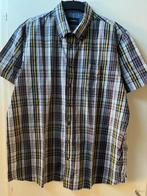 Maat XL C&A Overhemd wit geel blauwe geruit, Blauw, Zo goed als nieuw, Halswijdte 43/44 (XL), C&A