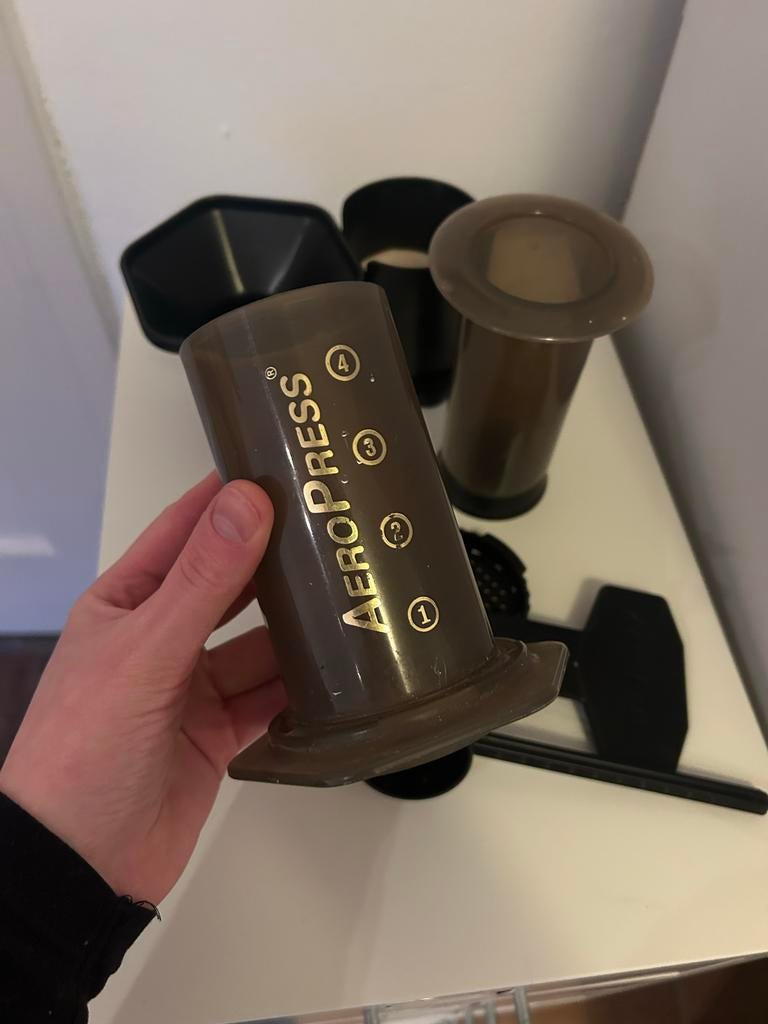 Aeropress Koffiezetapparaat - Perfecte Koffie!, Ophalen of Verzenden, Zo goed als nieuw