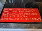 Oud bord brandweer, Ophalen of Verzenden, Gebruikt, Reclamebord
