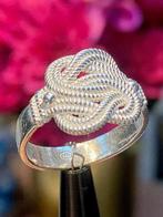 925 Zilveren Infinity Ring, 18 tot 19, Nieuw, Ophalen of Verzenden, Dame of Heer