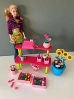 Barbie met bloemenwinkel, Ophalen, Zo goed als nieuw, Barbie