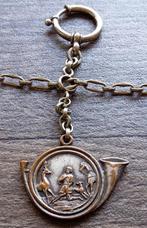 Om 1900 Heilige Sint-Hubertus Zakhorloge Ketting Zak Horloge, Antiek en Kunst, Antiek | Religie, Ophalen of Verzenden