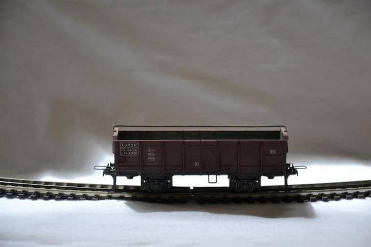 Rivarossi offener Güterwagen met haak TRIX HO, Hobby en Vrije tijd, Modeltreinen | H0, Zo goed als nieuw, Wagon, Gelijkstroom