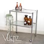 Industriële, vintage trolley, ziekenhuistrolley, bar cart, Huis en Inrichting, Gebruikt, Ophalen