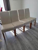 4 Eetkamer stoelen incl. wasbare stoelhoes in Kwintsheul., Ophalen, Zo goed als nieuw