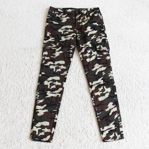 Mooie Nina Carter Army Broek - 94 (Maat 42) € 20,-, Kleding | Dames, Broeken en Pantalons, Zo goed als nieuw, Maat 42/44 (L), Overige kleuren