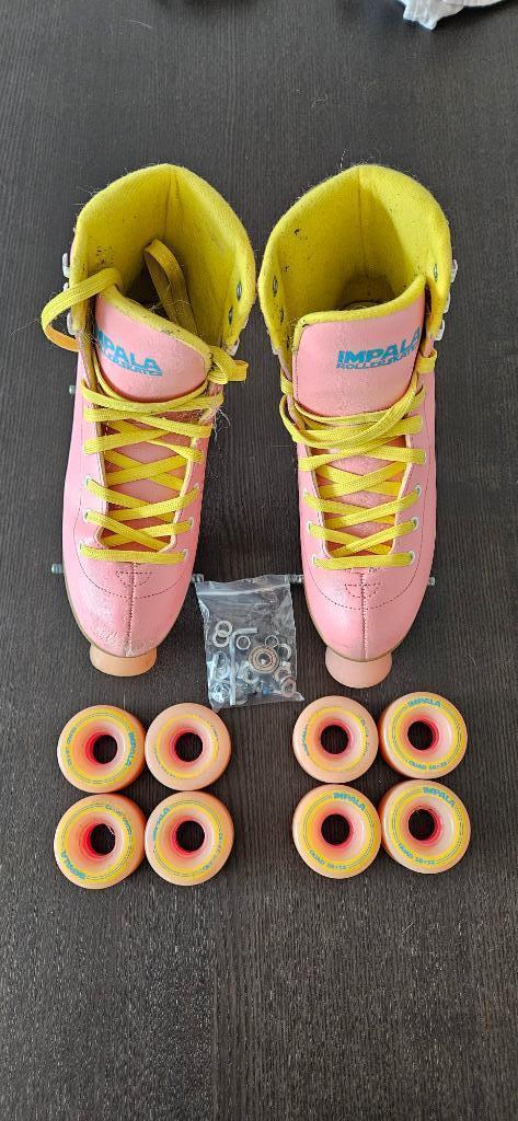 Impala Sidewalk Skates - 58mm, roze/geel, maat 37 vr, Sport en Fitness, Skeelers, Zo goed als nieuw, Inline skates 4 wielen, Overige merken