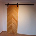 Visgraat loftdeur schuifdeur kastdeur rails deur eiken, Doe-het-zelf en Verbouw, 215 cm of meer, Binnendeur, Nieuw, Ophalen of Verzenden