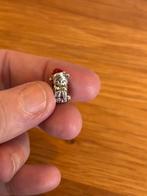 Pandora kerst kat, Ophalen of Verzenden, Zo goed als nieuw, Zilver, Pandora