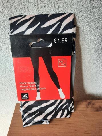 NIEUW! Zebra Kinder Panty Legging 50 denier Maat 104-110 beschikbaar voor biedingen