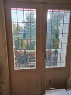 Glas in lood panelen voor achter glazen deur, Doe-het-zelf en Verbouw, Glas en Ramen, Ophalen, Minder dan 80 cm, Glas in lood