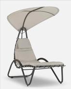 Nieuwe ligstoel incl zonnedak van Leco model Lisa nu €79,-, Tuin en Terras, Nieuw, Ophalen