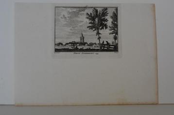 NIEUW-LOOSDRECHT Originele Gravure 1792 Hendrik Spilman G71 beschikbaar voor biedingen