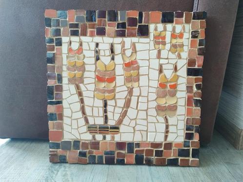 Bijzonder mozaïek; Korenaren. Link naar het Bijbelse Israël., Antiek en Kunst, Kunst | Designobjecten, Ophalen of Verzenden