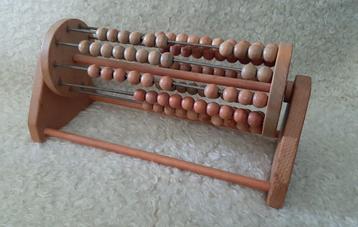 Vintage cilindervormig draaibaar houten telraam  beschikbaar voor biedingen