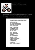 I’m the Galan gedicht His Honorable 1/27 A/& handgeschreven, I’m the Galan, Verzenden, Nieuw, Eén auteur
