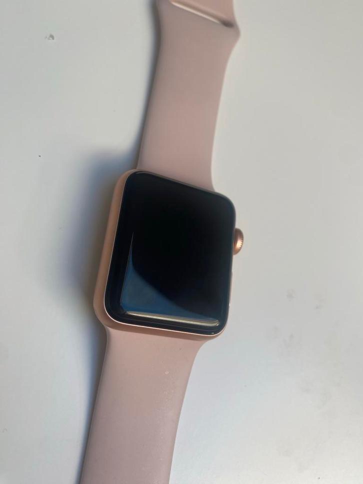Apple Watch Series 3 - iCloud Lock, Sieraden, Tassen en Uiterlijk, Smartwatches, Gebruikt, iOS, Roze, Hartslag, Waterdicht, Ophalen
