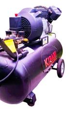 Krachtige KIBANI Compressor 100L - 230V – 3PK – V-Twin, Doe-het-zelf en Verbouw, Compressors, Ophalen, Zo goed als nieuw, 200 tot 400 liter/min