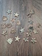 Houten kerstversiering sterren en boompjes, Ophalen of Verzenden, Gebruikt