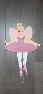 Groot handgemaakte trekpop, ballerina, voor aan de muur, Kinderen en Baby's, Ophalen of Verzenden, Zo goed als nieuw, Wanddecoratie