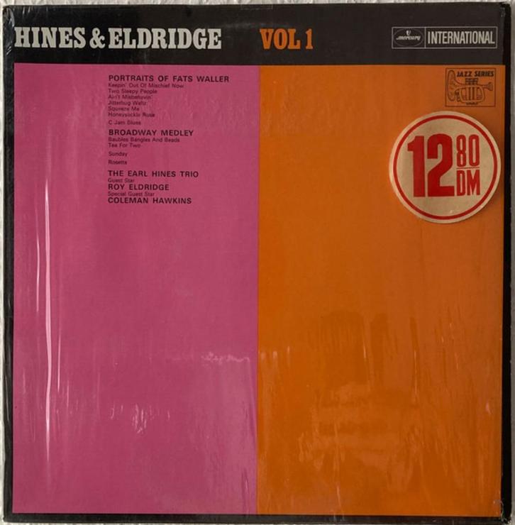 LP - The Earl Hines Trio ‎– Hines & Eldridge, Cd's en Dvd's, Vinyl | Jazz en Blues, Gebruikt, Jazz, 1960 tot 1980, 12 inch, Ophalen of Verzenden