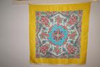 meerkleurig, gebloemd vintage zijden (tafel) kleedje,, Ophalen of Verzenden
