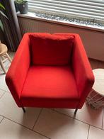 2 IKEA Ekerö fauteuils - Skiftebo oranje, Huis en Inrichting, Fauteuils, Ophalen, Gebruikt, Stof, 75 tot 100 cm