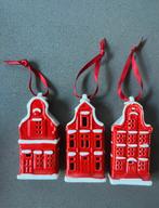 3 Kersthuisjes voor de kerstboom uit porselein, Diversen, Kerst, Ophalen of Verzenden, Zo goed als nieuw