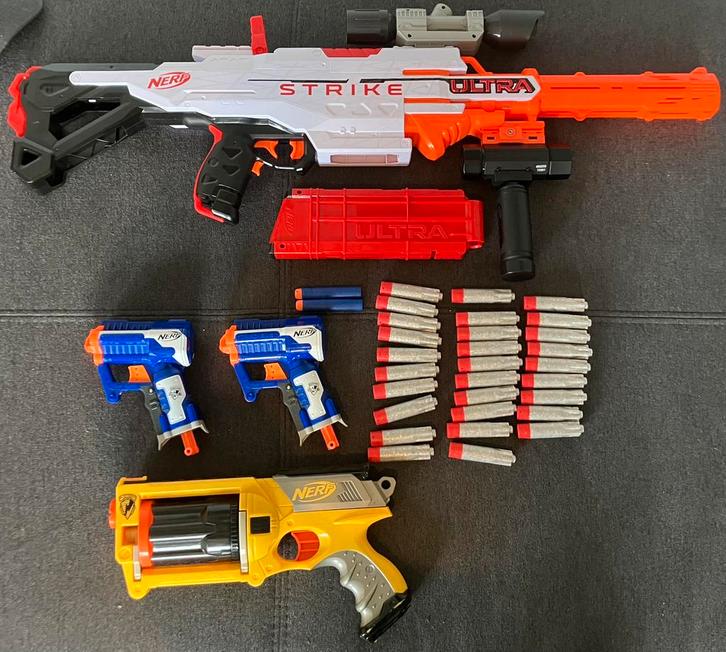 (Nieuw) Gemotoriseerde/ Automatische Nerf Met Mods en Pistol, Kinderen en Baby's, Speelgoed | Buiten | Actiespeelgoed, Nieuw, Ophalen of Verzenden