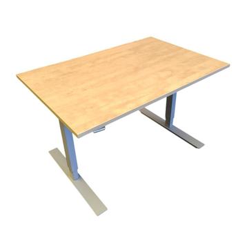 Zit Sta Slingerbureau Zilvergrijs Ahorn B120xD80 beschikbaar voor biedingen