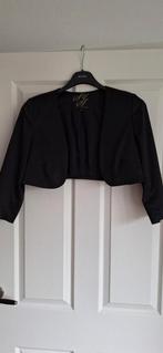 Zwarte satijnen bolero - Maat 40, Maat 38/40 (M), Zwart, Ophalen of Verzenden, Zo goed als nieuw