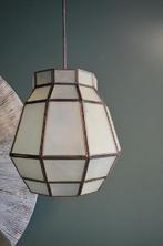 Metalen koperkleurige hanglamp met melkglas, Pietseweg 13A Oud Gastel, Nieuw, Ophalen of Verzenden, Glas