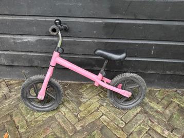 Loopfiets loop fiets roze massieve rubberen wielen beschikbaar voor biedingen