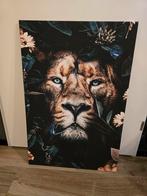 Canvas Schilderij Leeuw, Huis en Inrichting, Ophalen, Zo goed als nieuw, Schilderij, 75 cm of meer