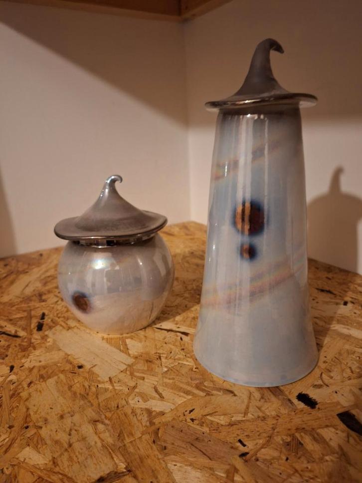 Keramische potten van South Lissens Pottery, Antiek en Kunst, Antiek | Keramiek en Aardewerk, Ophalen of Verzenden