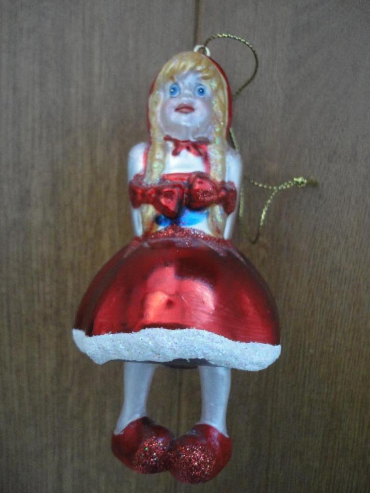 Mooie kerstbal afbeelding Roodkapje uit de Efteling, Verzamelen, Efteling, Zo goed als nieuw, Overige typen, Ophalen of Verzenden