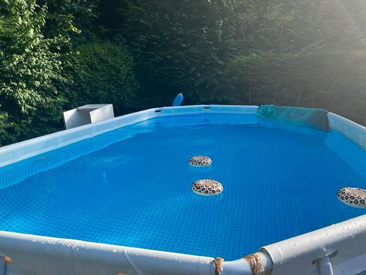 Intex Zwembad, Tuin en Terras, Zwembaden, Gebruikt, Opzetzwembad, 80 tot 120 cm, 400 cm of meer, 200 tot 300 cm, Rechthoekig, Ophalen