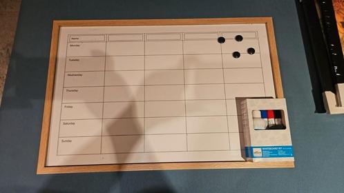 Whiteboard/maandbord, Huis en Inrichting, Woonaccessoires | Memoborden, Zo goed als nieuw, Magneetbord, Ophalen