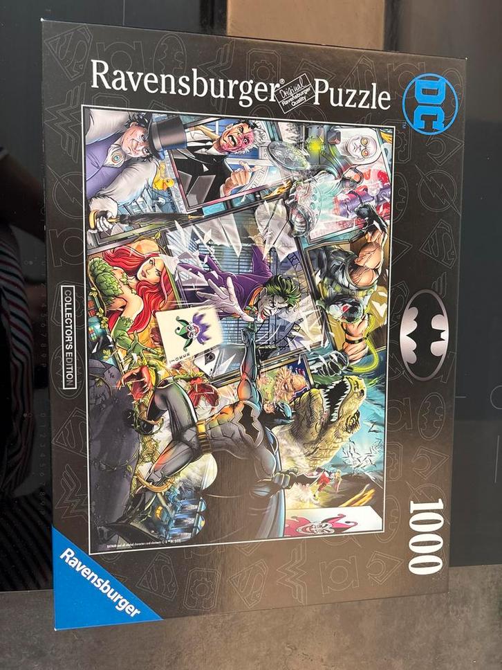 Ravensburger DC batman Puzzel - 1000 Stukjes, Hobby en Vrije tijd, Denksport en Puzzels, Zo goed als nieuw, Legpuzzel, 500 t/m 1500 stukjes