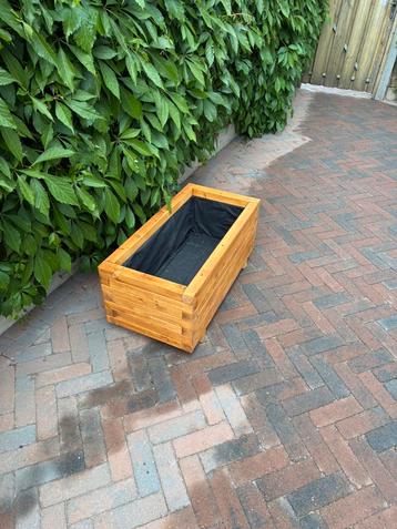 Nieuwe houten bloembak / Plantenbak 80x40x35 beschikbaar voor biedingen