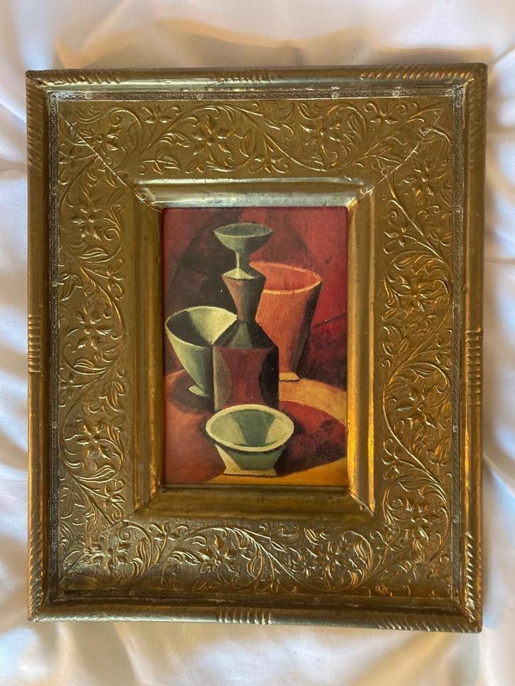 Vintage bewerkt goudkleur India Marokkaanse lijst fotolijst, Huis en Inrichting, Woonaccessoires | Lijsten, Gebruikt, Minder dan 50 cm