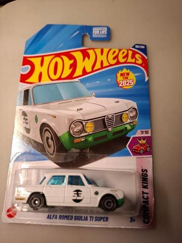 Hotwheels - Alfa Romeo Giulia TI Super [wit] 1/60 MIB beschikbaar voor biedingen