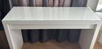 IKEA desk with glass top, MALM model, Huis en Inrichting, Kasten | Roldeurkasten en Archiefkasten, Ophalen, 100 tot 150 cm, Zo goed als nieuw