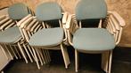 Gebruikte stoelen voor (sport)kantine/overkapping., Ophalen, Gebruikt, Blauw, Metaal