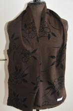 Nieuw mooie Maison de Bonneterie sjaal bruin + bloemen shawl, Nieuw, Sjaal, Ophalen