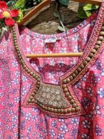 Prachtige roze handgemaakte vintage zomerjurk, Kleding | Dames, Maat 42/44 (L), Ophalen of Verzenden, Zo goed als nieuw, Roze