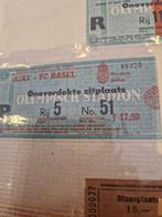 Ajax - FC Basel Ticket 1970/1971, Ophalen of Verzenden, Gebruikt, Ajax, Poster, Plaatje of Sticker