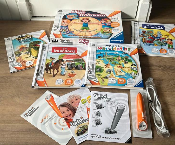 Grote set van Tiptoi., Kinderen en Baby's, Speelgoed | Educatief en Creatief, Zo goed als nieuw, Ontdekken, Met geluid, Ophalen of Verzenden
